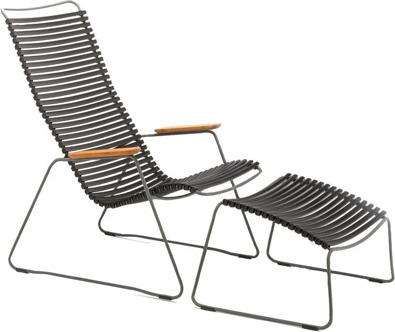 Repose-pieds en métal et plastique multicolore bleu et vert CLICK - Houe