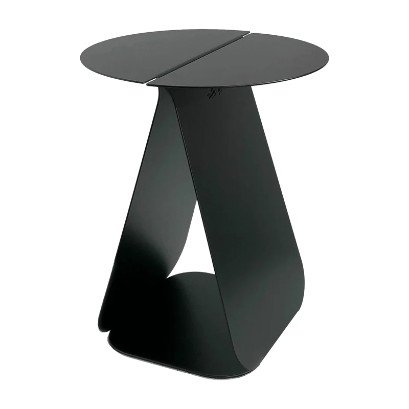 Table d'appoint ronde en acier noir mat Youmy - Mlle Jo