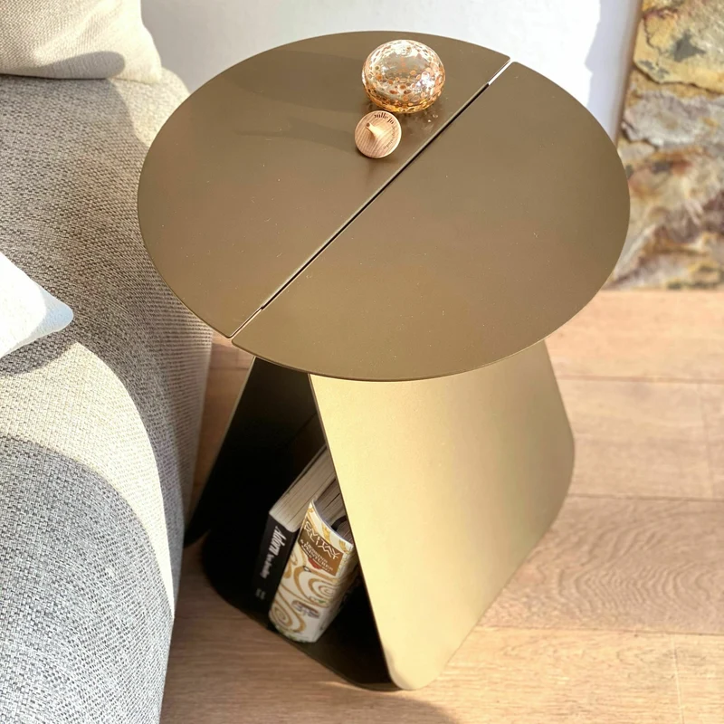 Table d'appoint ronde bronze Youmy - Mlle Jo