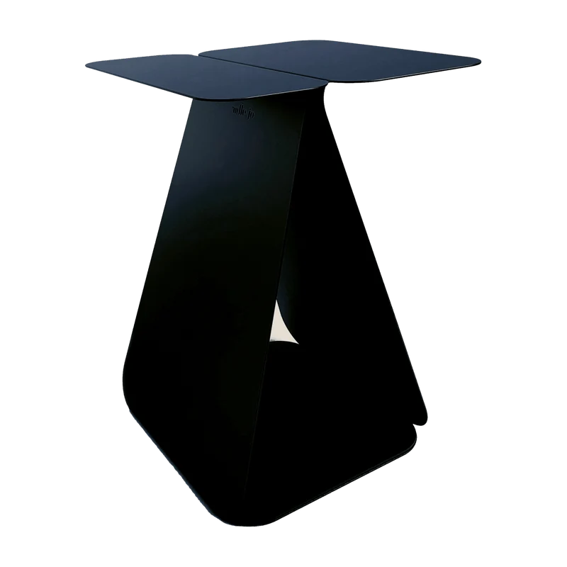 Table d'appoint rectangulaire en acier noir mat Youmy - Mlle Jo