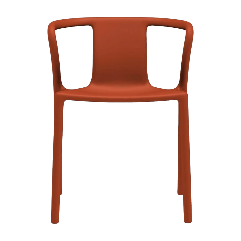 Chaise avec accoudoirs en polypropylène orange Air - Magis