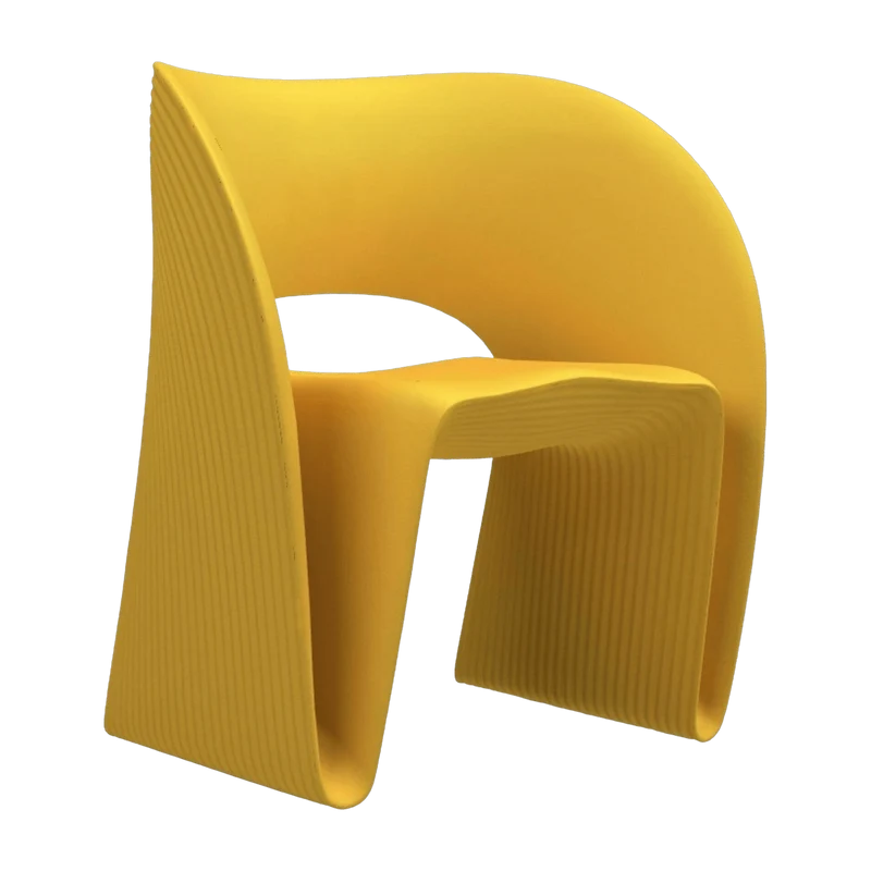 Fauteuil design jaune Raviolo - Magis