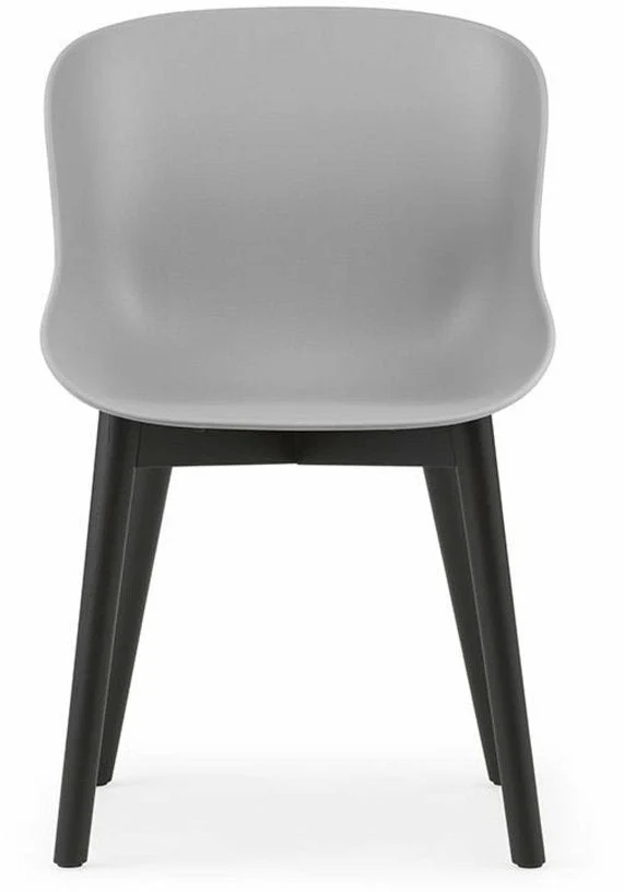 Chaise en chêne vernis noir et pp gris Hyg - Normann Copenhagen