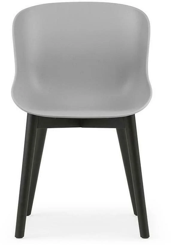 Chaise en chêne vernis noir et pp gris Hyg - Normann Copenhagen