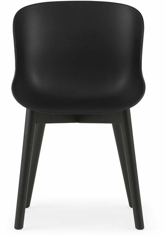 Chaise en chêne vernis noir et pp noir Hyg - Normann Copenhagen