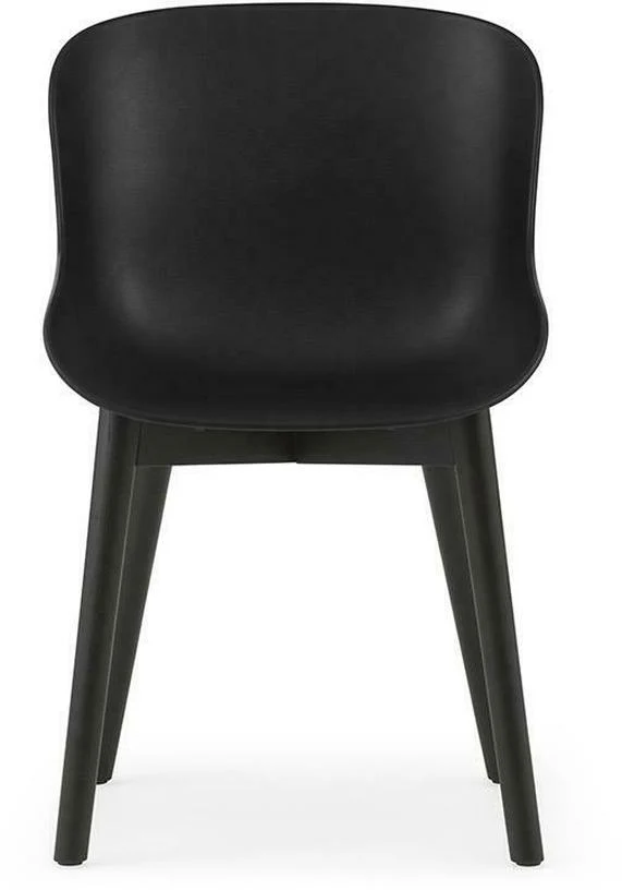 Chaise en chêne vernis noir et pp noir Hyg - Normann Copenhagen