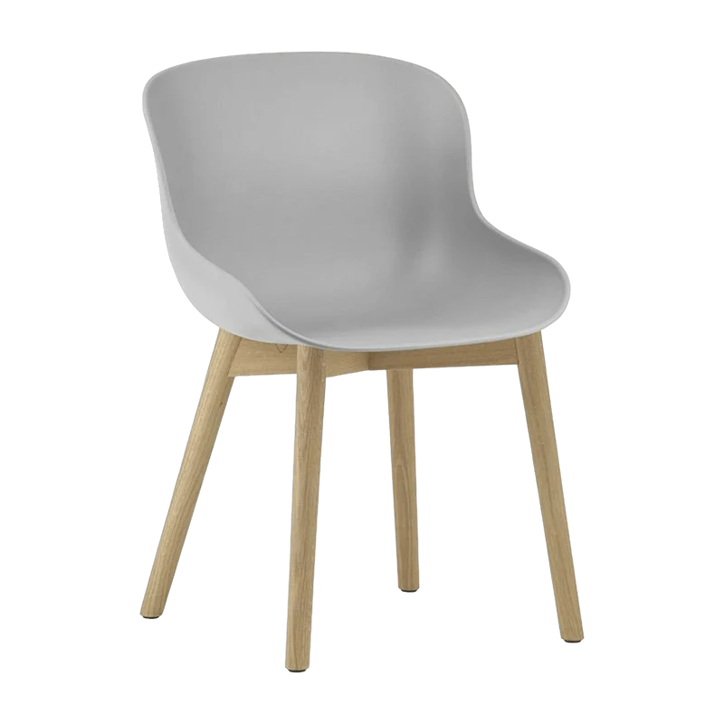 Chaise en chêne laqué et pp gris Hyg - Normann Copenhagen