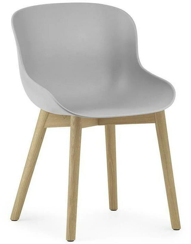 Chaise en chêne laqué et pp gris Hyg - Normann Copenhagen