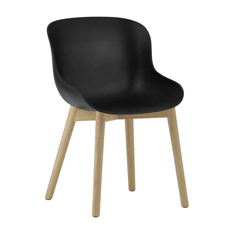 Chaise en chêne laqué et pp noir Hyg - Normann Copenhagen