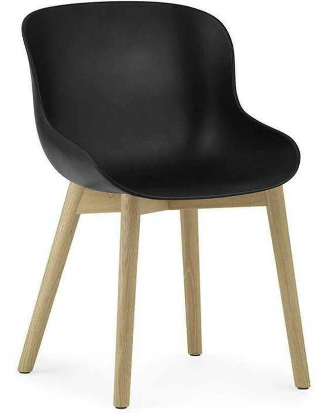 Chaise en chêne laqué et pp noir Hyg - Normann Copenhagen