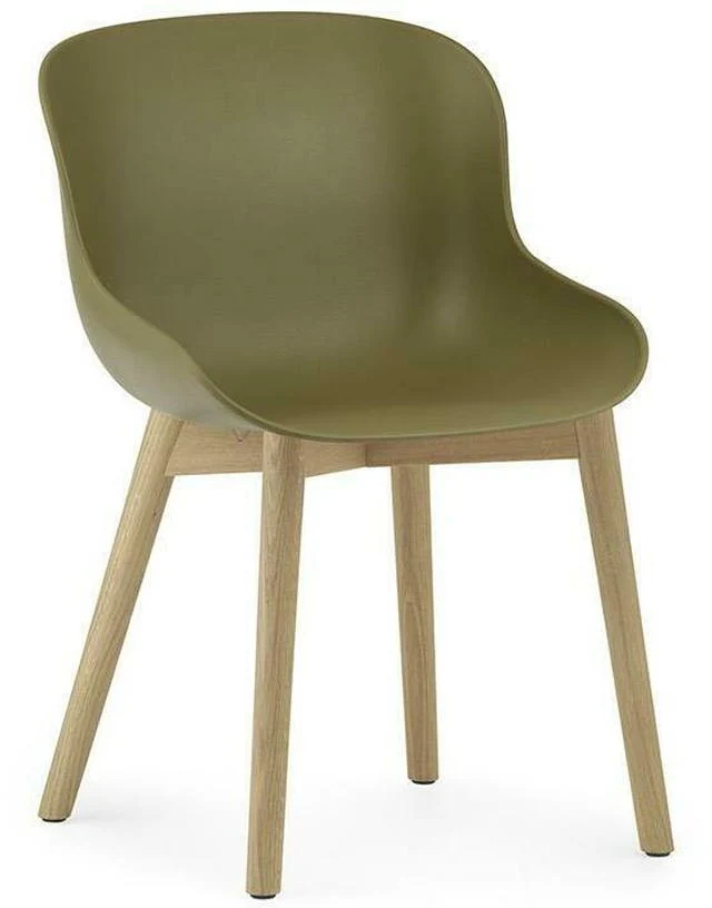 Chaise en chêne laqué et pp olive Hyg - Normann Copenhagen
