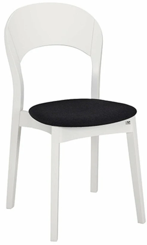 Assise de chaise en tissu noir Rainbow - Hans k
