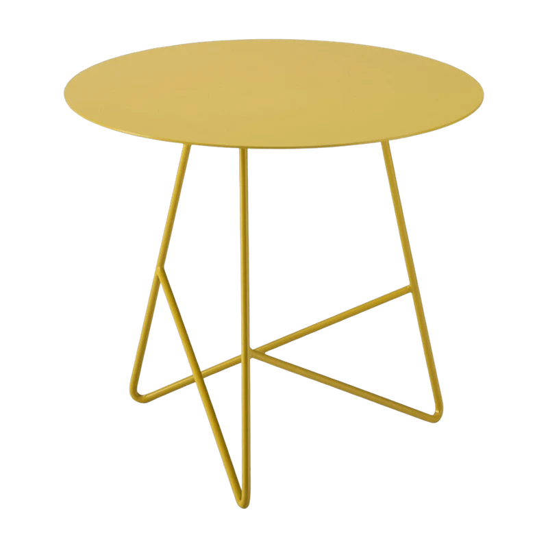 Table basse en métal jaune Ermione 65 - Meme Design