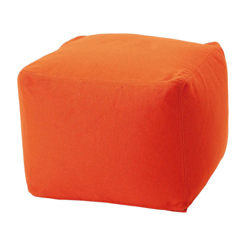 Pouf d'extérieur 50 x 50 cm orange Archimede - Meme Design