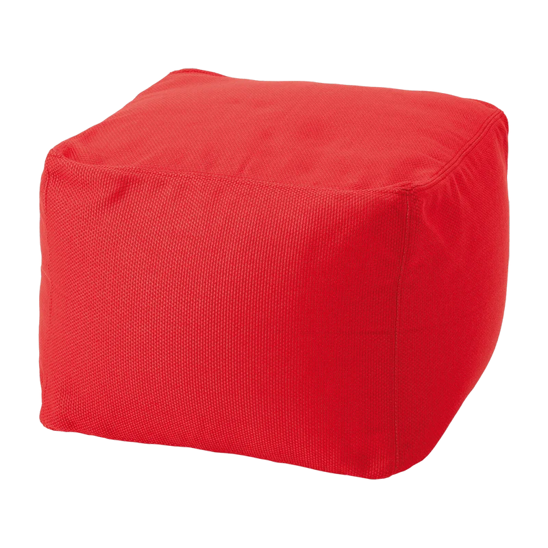 Pouf d'extérieur 50 x 50 cm rouge Archimede - Meme Design