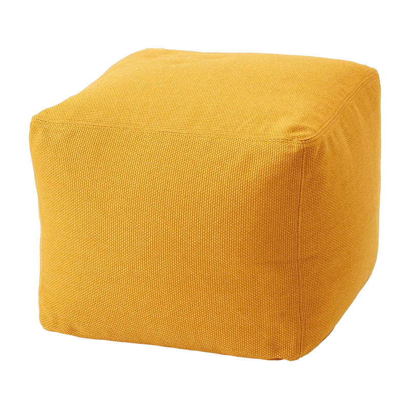 Pouf d'extérieur 50 x 50 cm jaune Archimede - Meme Design