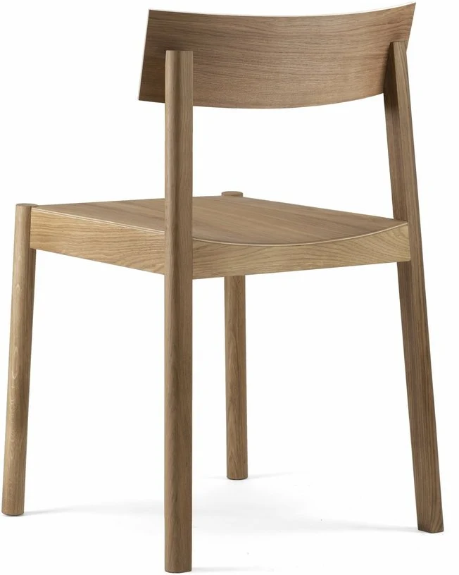 Chaise en chêne naturel huilé et dossier rectangulaire Citizen - Emko