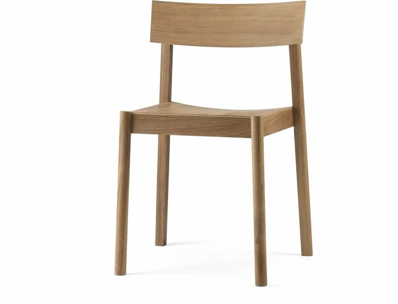 Chaise en chêne naturel huilé et dossier rectangulaire Citizen - Emko