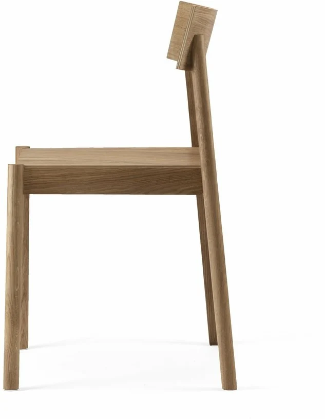 Chaise en chêne naturel huilé et dossier rectangulaire Citizen - Emko