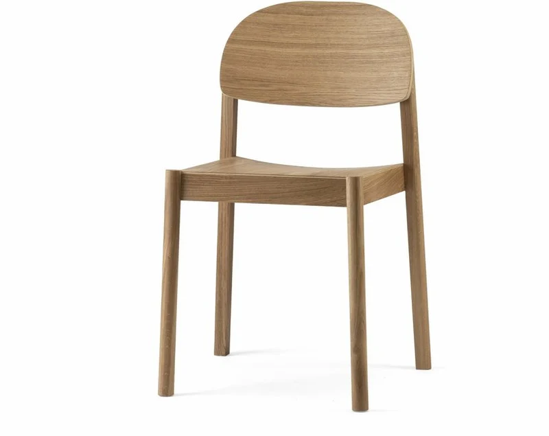 Chaise en chêne naturel huilé et dossier oval Citizen - Emko