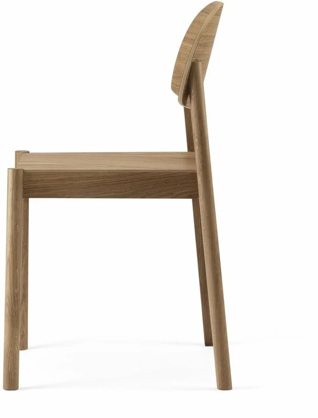 Chaise en chêne naturel huilé et dossier oval Citizen - Emko