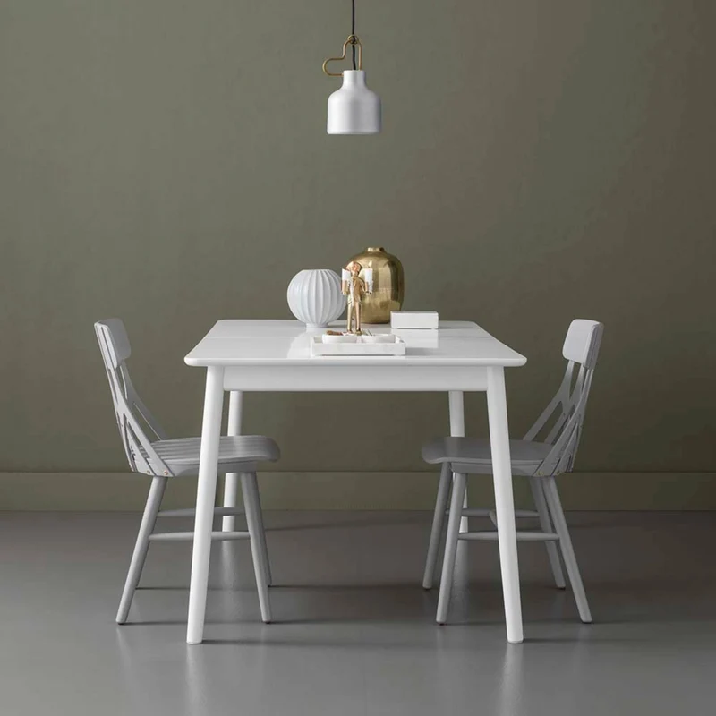 Table rectangulaire en bouleau blanc 127 x 75 cm ZigZag - Hans K