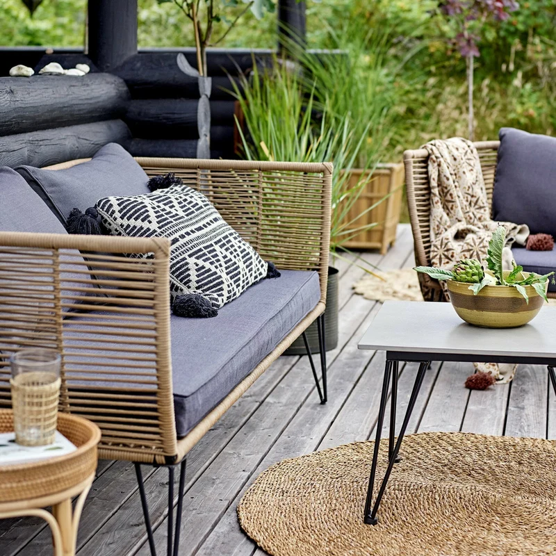 Table basse grise 55 x 55 cm Mundo - Bloomingville