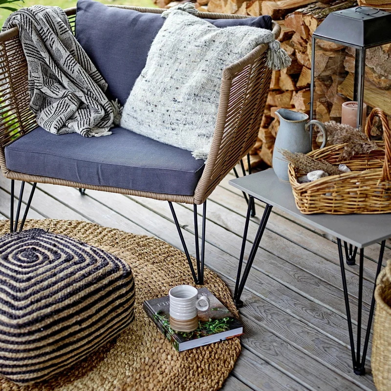 Table basse grise 55 x 55 cm Mundo - Bloomingville