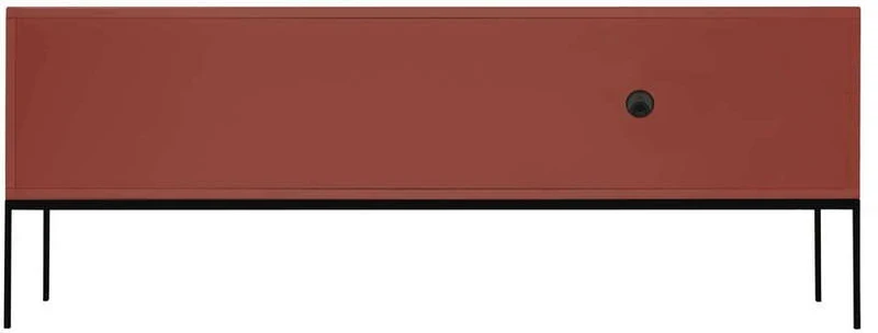 Buffet en mdf et acier terracotta Met Media - noo.ma