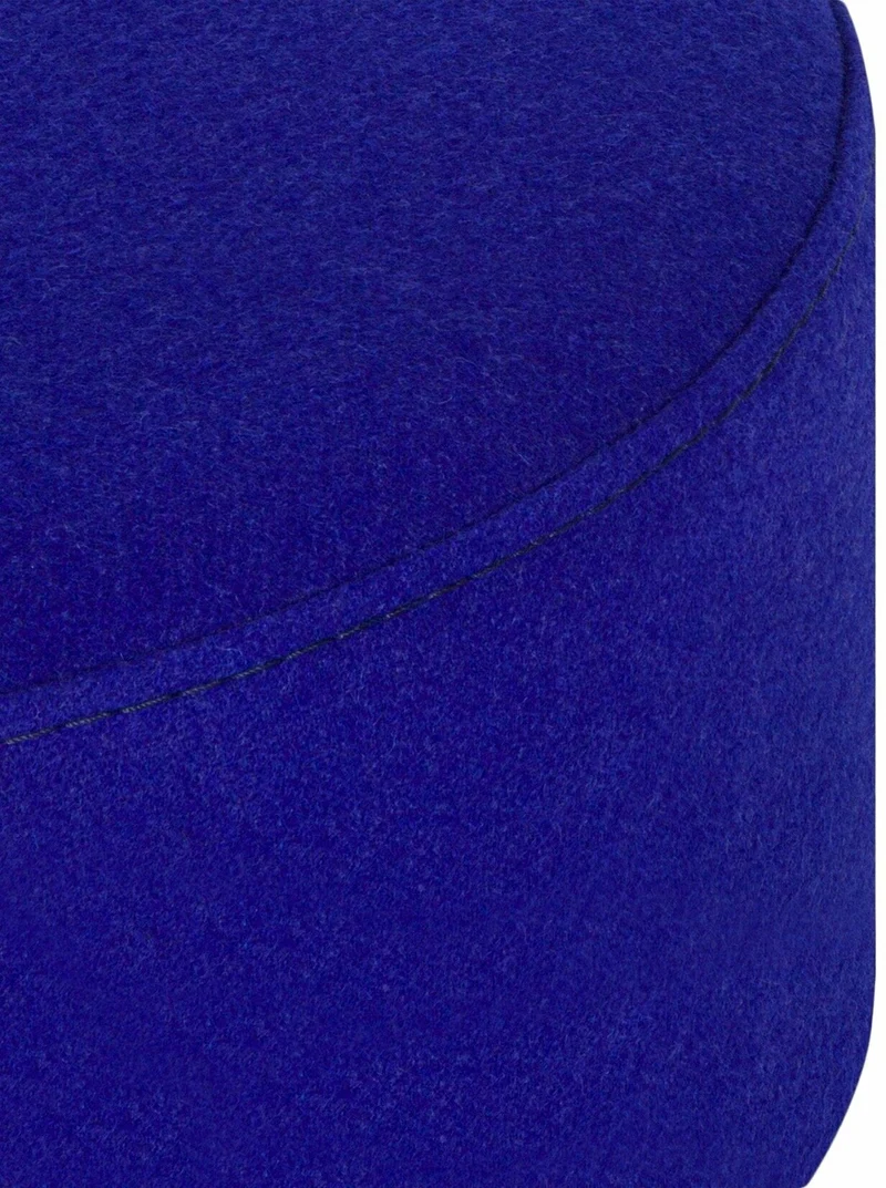 Pouf en laine myrtille 40 cm Folk - noo.ma