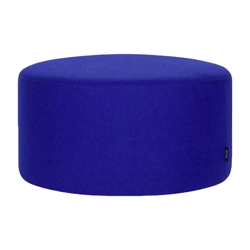 Pouf en laine myrtille 25 cm Folk - noo.ma