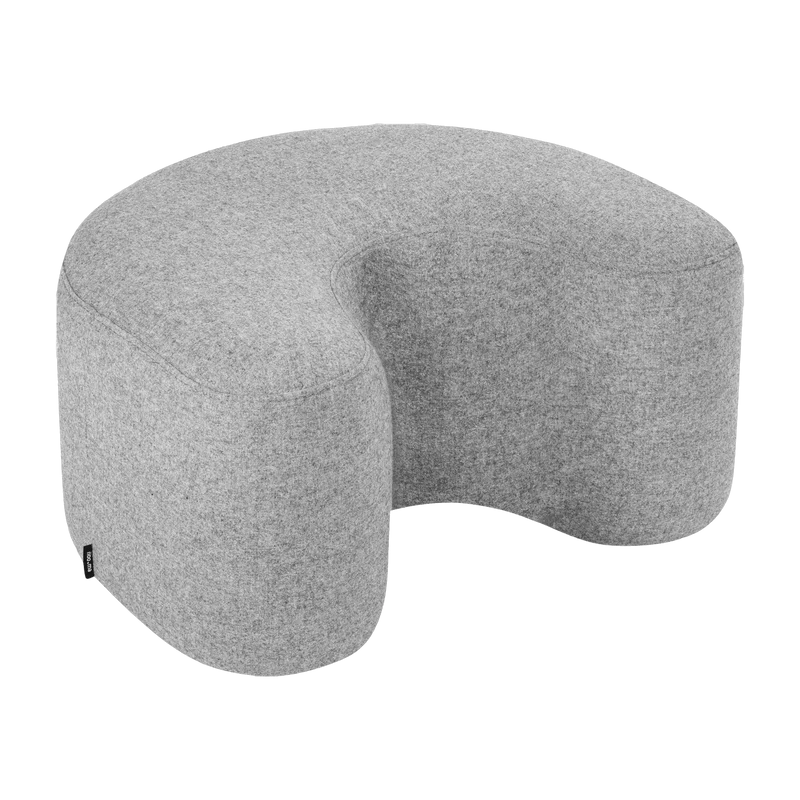 Pouf en laine gris Ü - noo.ma