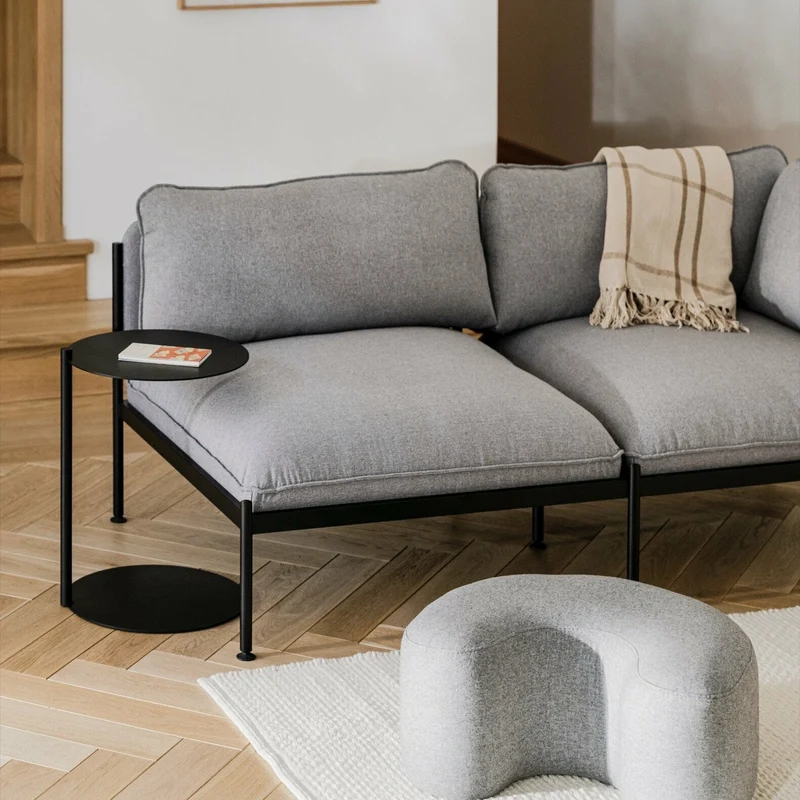 Pouf en laine gris Ü - noo.ma