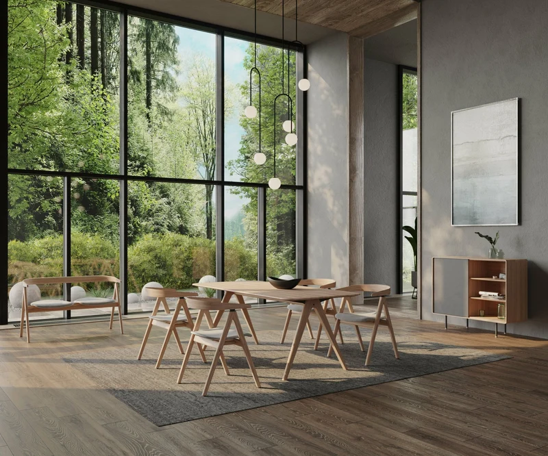 Table à manger en chêne 220 x 90 cm Ava - Gazzda