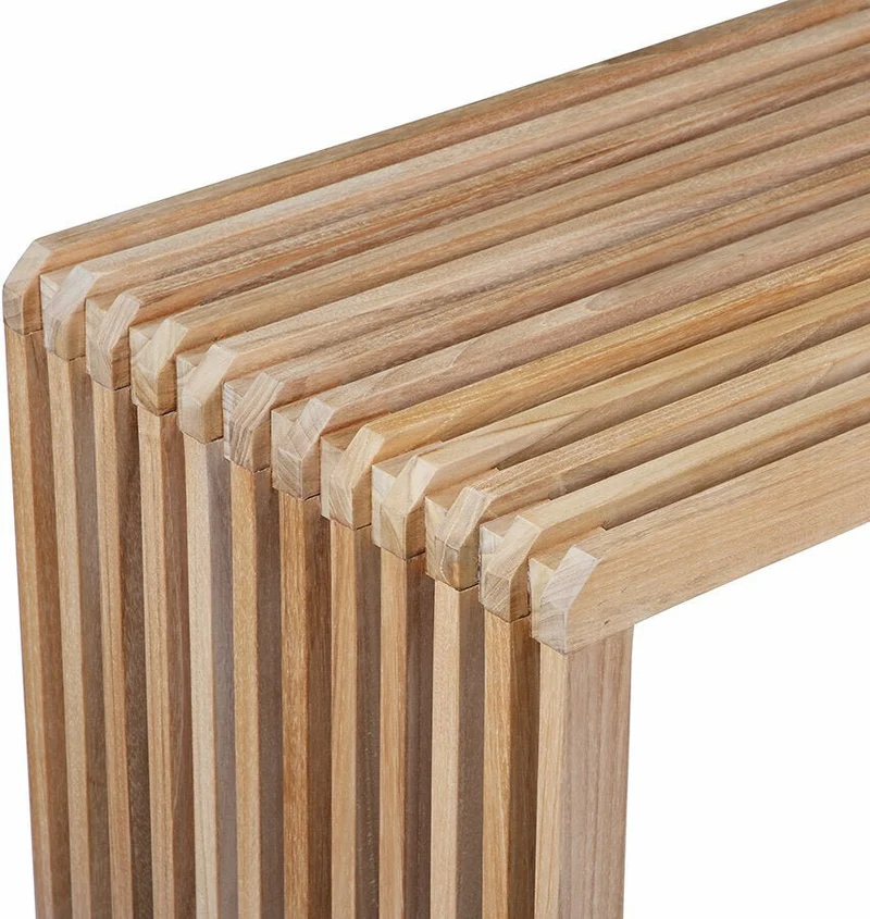 Banc en teck Slatted - HKliving