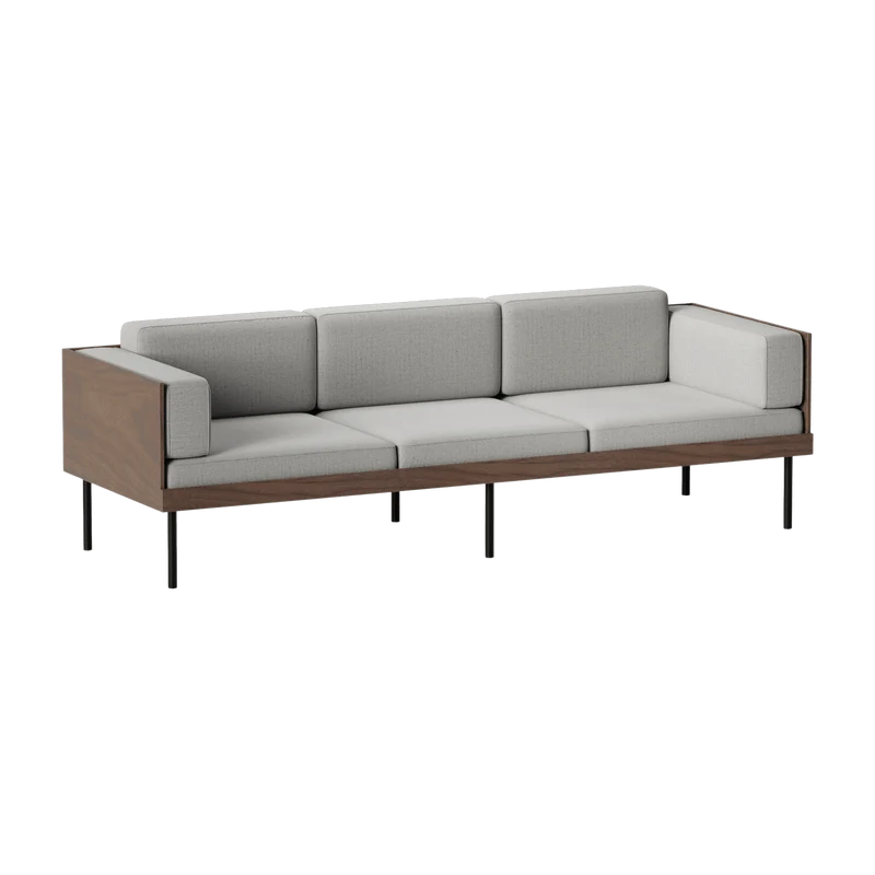 Canapé gris en bois Cut - Kann Design