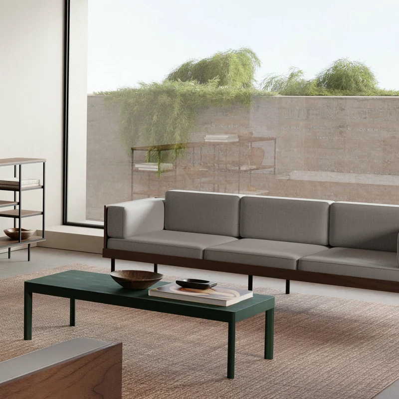 Canapé gris en bois Cut - Kann Design