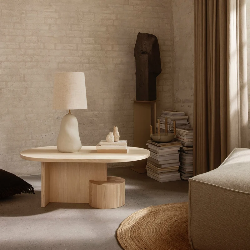 Table basse ovale en frêne naturel Insert - Ferm Living