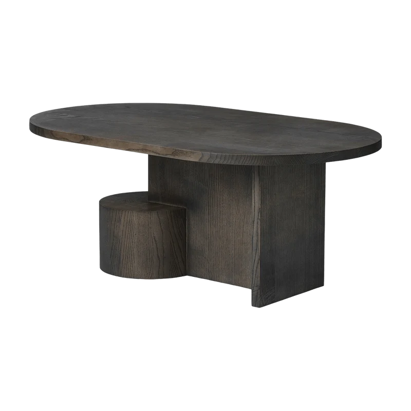 Table basse ovale en frêne cendré noir Insert - Ferm Living