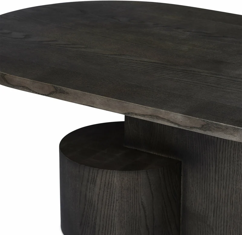 Table basse ovale en frêne cendré noir Insert - Ferm Living