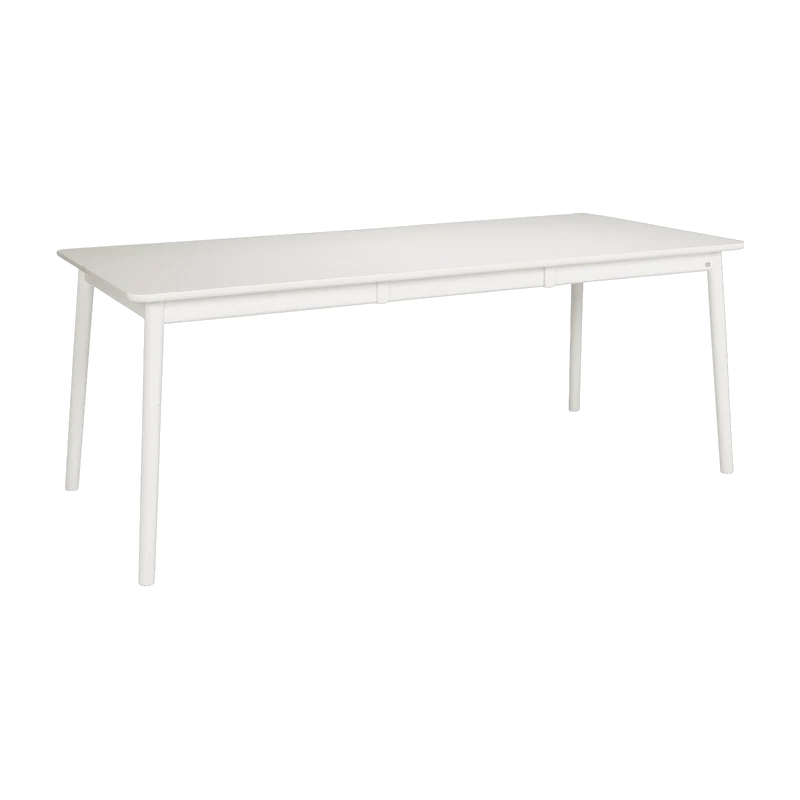 Table rectangulaire en bouleau blanc 140 x 90 cm ZigZag - Hans K