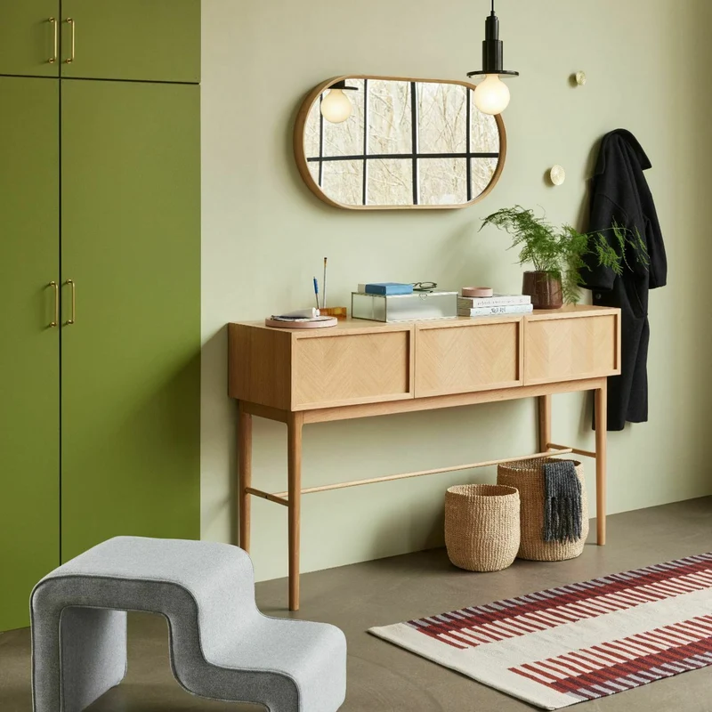 Table console en chêne naturel - Hübsch