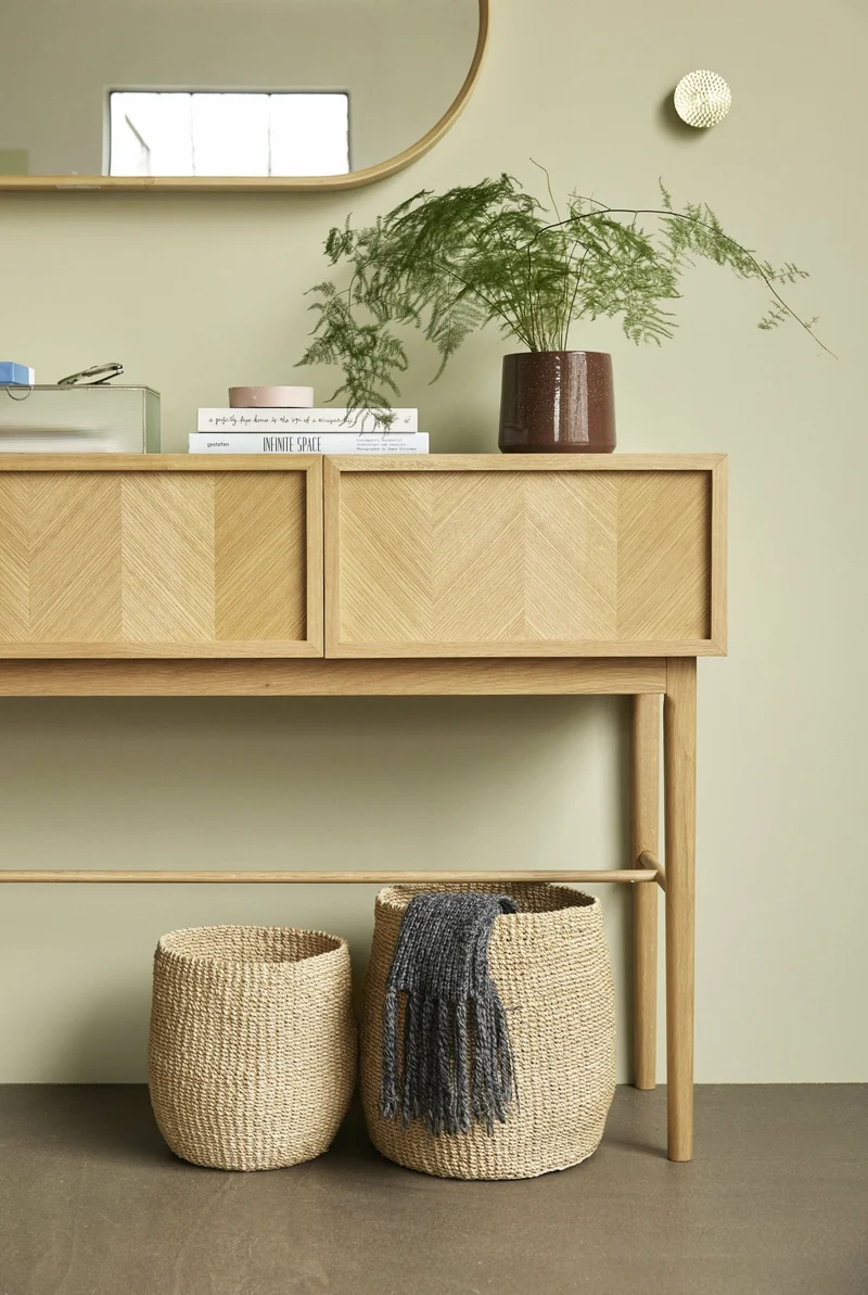 Table console en chêne naturel - Hübsch