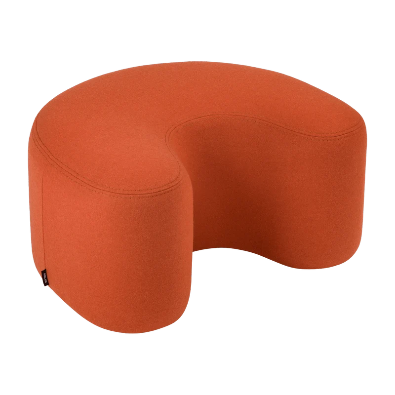 Pouf en laine terracotta Ü - noo.ma