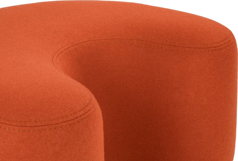 Pouf en laine terracotta Ü - noo.ma