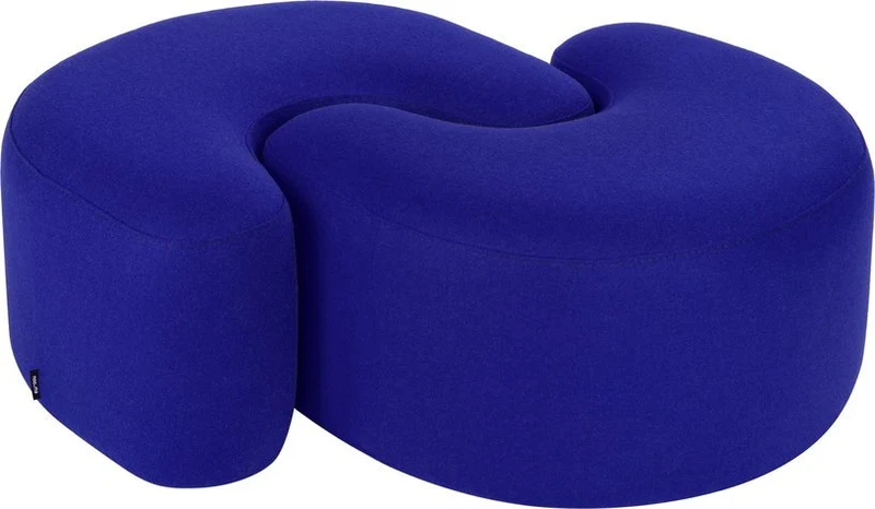 Pouf en laine myrtille Ü - noo.ma