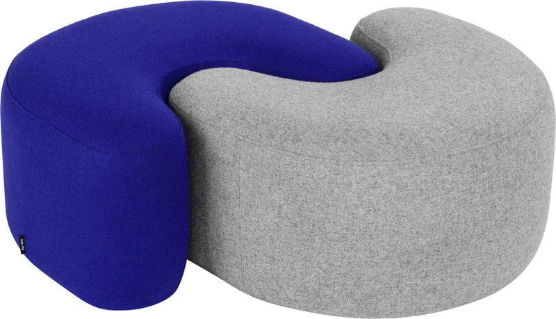 Pouf en laine myrtille Ü - noo.ma