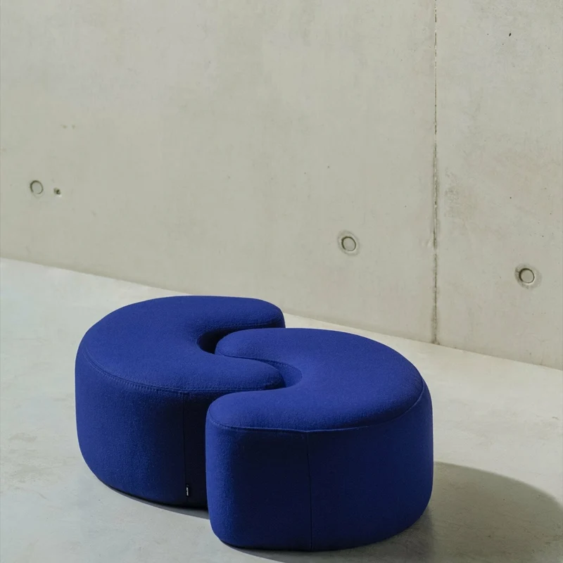 Pouf en laine myrtille Ü - noo.ma