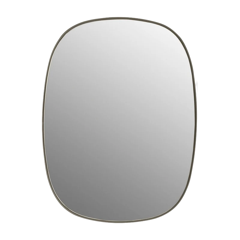 Miroir transparent cadre taupe 59 cm Framed - Muuto