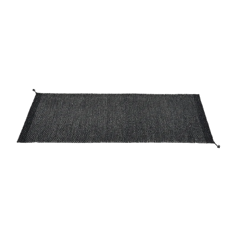 Tapis en laine bleu nuit 200 x 80 cm Ply - Muuto